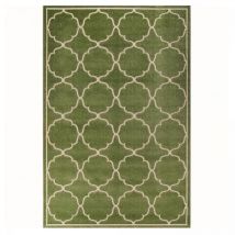 Jadorel - Tapis extérieur kilim 200x290 vert rectangle kuma