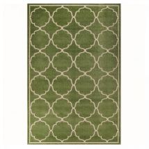 Tapis extérieur kilim 160x230 vert rectangle KUMA