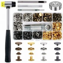 150xPince à boutons-pression Boutons-pression sans couture Buttons outil 6 couleurs 12.5mm L&H