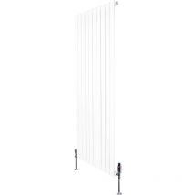 Flachheizkörper Designer Mit Trv-ventile, Vertikal, Weiß, 1600 X