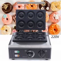 Gojoy - 1550w Commercial électrique Donut Maker Machine 6 grille gaufre beignet machine beignet fabricant