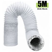 Sevengirl - 15cm 5M Flexible Echappement Vent Tuyau Pour Climatiseur Climatisation