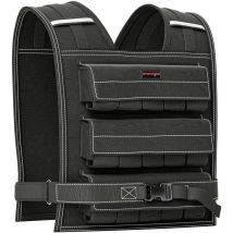 Sportnow - 15KG Adjustable Weighted Vest with 15 Metal Weights, Running Weight Vest