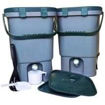 Original Organics - 15L Double Bokashi Compost Bin Kit and Accessories