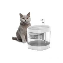 1.5L Fontaine à Eau pour Chien et Chat, Automatique Intelligent Fontaine d'eau Transparente avec Pompe Super silencieuse, Distributeur Eau avec