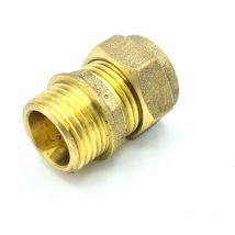 Conex - 15mm x G1/2 Male Coupler Adaptor Brass Compression Fittings