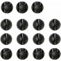 15pcs Clips Câble, Rangements de câbles et serre-câbles, Maintient et Cache-câbles pour Fils Electriques, Câbles de Charge, Chargeurs de Téléphones