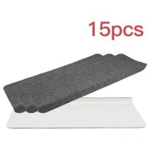 Haloyo - 15Pcs Marches d'escalier, Tapis de sécurité antidérapants, Marches d'escalier auto-adhésives en tissu non tissé aiguilleté pour enfants,