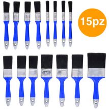 15pz Pennelli Spazzole Decorazione Fai da Te Casa Pittura Pennello Professionale