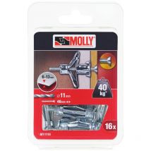 16 Metallspreizdübel ø 5 x 36 mm mit Schraube M5 Molly M11110-XJ