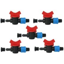 16 mm Tropfband-Absperrventil mit Gummiring. Packung mit 5 Einheiten. Exclusives Angebot