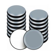 16 pezzi 50mm Teflon Mobili Scivoli Adesivi Rotondi Mobili Scivoli Pastiglie per Sedia Divano Tavolo Poltrona