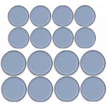 16 Pièces Patins de meubles en Téflon adhésif Glisseur en Teflon Patins en Téflon pour Meubles Patins Autocollants en Téflon, 25MM x 25MM, 30MM x 30MM