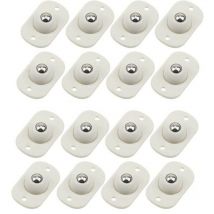 Alovez - 16 rodillos de transferencia autoadhesivos, rodillos de bolas adhesivos, rodillos de bolas transportadores adhesivos, giratorios 360°, para