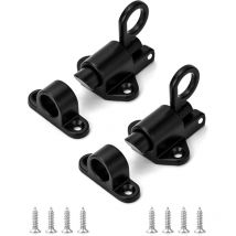 16 Stück mattschwarze Tür-/Schubladenknöpfe, schwarze Schrankknöpfe, 30 mm schwarzer runder Möbelknopf, runder schwarzer Küchengriff mit Schrauben