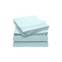 16" Super Soft Sheet Mattress - Wrinkle & Fade Resistant - 4 Pack (Sky Blue)