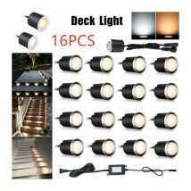 16 x φ32mm LED Deck Head Light Kits IP67 Impermeable Bajo voltaje 12V - Luz calida