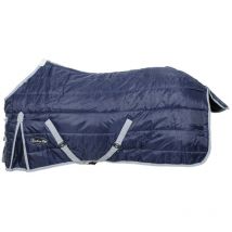 150 cm, Bleu marine: 420D Couverture matelassée classique pour box à chevaux 350g de tissu respirant avec couette