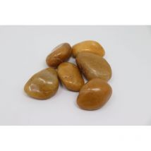 Aquagart - 160 kg Polished pebbles River pebble Pebbles Garden gravel Ornamental gravel Yellow