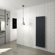 Black Oval Column Radiator 1600x472mm Radiator Double