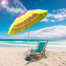 160CM Hawaiian Parasol Tilt Mechanism Height Extendable Multiple Colour