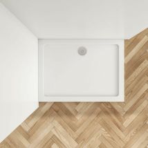 170x76x3cm Rechteck Duschwanne mit Ablaufgarnitur