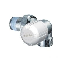 Valvola termostatizzabile cromata ad angolo sinistro far 1616 1/2'