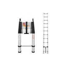 16.5FT Ausziehbar 5m Anlege- Klappleiter 150kg Belastbarkeit Alu Teleskopleiter