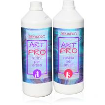 Resin Pro - 1,66 kg art pro epoxy resin: non Toxique à Haute Viscosité Idéale pour les Œuvres Artistiques, Sols et Bricolage, Carrelage Mural, Bois,