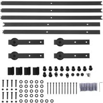 Rosvola - tonysa 16FT 488 cm Rail pour porte coulissante, kit d'accessoires pour porte coulissante de placage, couche de style rustique porte