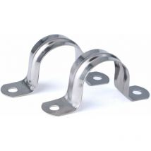 16MM 304 Acier Inoxydable U-Tube Pince Anneau De Connexion Tuyau Pince Carte serrage en forme de u Selle Carte Tuyau Attache 20 pcs