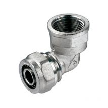 Invena - pex-al-pex 16mm x 1/2' FemelleCompression Garnitures Coude Raccord Tuyau