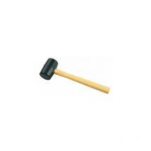 Toolzone - 16oz Rubber Mallet Hammer Wooden Shaft Grip Camping Paving Diy HM105