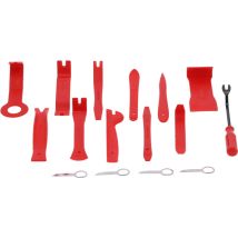 16Pcs Auto Removal Tool Trim Pry Audio Repair Set Kit for Car Door Panel Instrument DeskRed