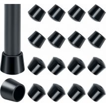 Rosemary - 16pcs)Chair Leg Caps, 16 Pack Chair Leg Caps Rubber Chair Leg Caps 25mm Inner Diameter, Black