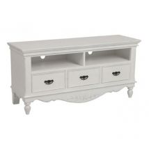 Meuble Tv/Hifi - Bois-MDF - Blanc - Interior's