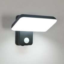 16w Eclairage Exterieur Avec Detecteur, Applique Exterieur Avec Detecteur De Mouvement, Ip65 Applique Murale Exterieur, Rotatif Luminaire Exterieur 