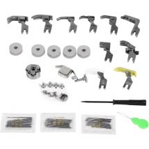 17 Ensembles Pied Presseur de Machine à Coudre Industrielle Plates, Pièces Détachées Universelles pour Machines à Coudre Pieds-de-biche Professionnel