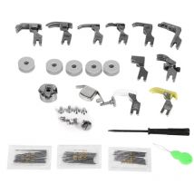 Ugreat - 17 Sets Universal Flache Nähmaschine Teile Nähfuß Druck Fuß Zubehör mit Fall für Industrie