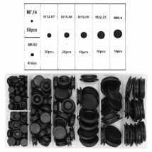 Shining house 170 tapones de goma, ojal de goma con caja de almacenamiento.