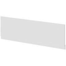 Gloss White mdf 1700mm Front Bath Panel with Plinth - White