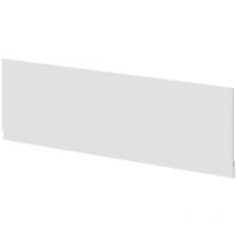 Gloss White mdf 1700mm Front Bath Panel with Plinth - White