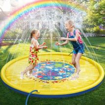 170cm Tapis Enfant De Jet d'eau, Durable pvc Tapis De Pulvérisation D'éclaboussure d'eau Eau Piscine, Splash Sprinkle Play Pad Mat - Jouets
