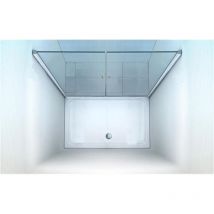 Glaszentrum Hagen - 175x195cm Porte de niche Zeus - sans bac de douche