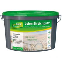 Pronatur Lehmstreichputz 18 kg 0,5 mm fein weiß Wandfarbe