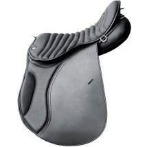 17,5", Marron: Selle anglaise Tige cuir Trekking avec arceau en bois renforcé acier