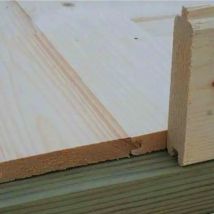 Plancher en bois 28 mm finition naturelle universelle 3 m²