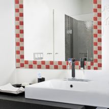 18 pièces autocollants de transfert de carreaux de mosaïque salle de bains cuisine bricolage maison (10 cm 10 cm)(MTS007)