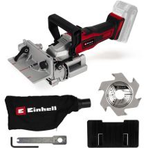 Einhell - Fraiseuse à lamelle sans fil te-bj 18 Li-Solo Power X-Change (18 v, Réglage en hauteur, 6 niveaux de profondeur réglable) Livré sans