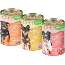 Lyra Pet - 18 X 400 G Lecker.pet Gino's, Josie's & Luna's Saftige Fleischmahlzeit Hunde Nassfutter Mix Vollnahrung - Je Sorte 6 Dosen